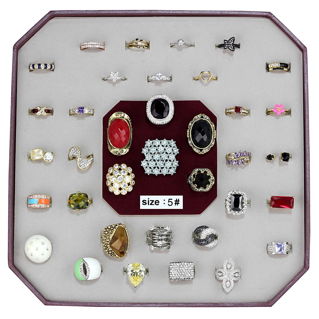 011-SIZE5 - Assorted Brass Ring with Assorted in Assorted