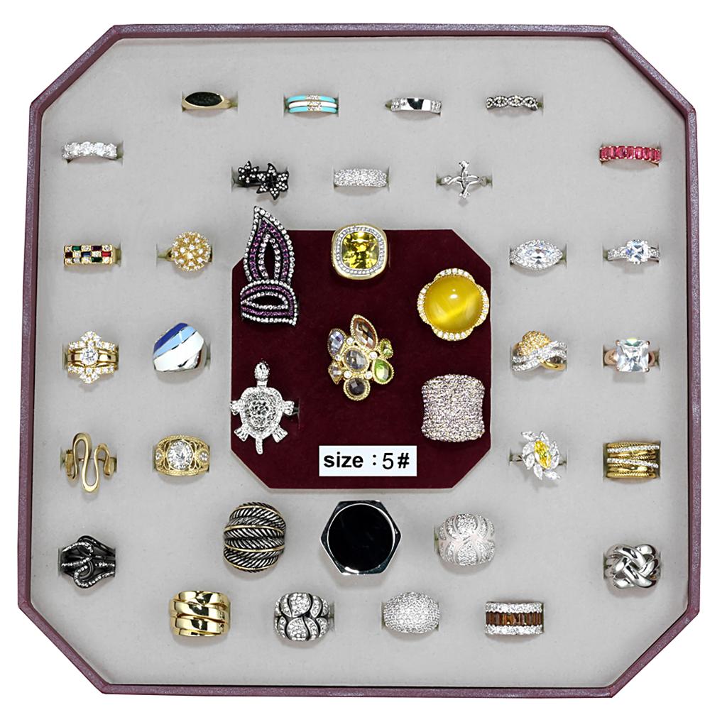 012-SIZE5 - Assorted Brass Ring with Assorted in Assorted