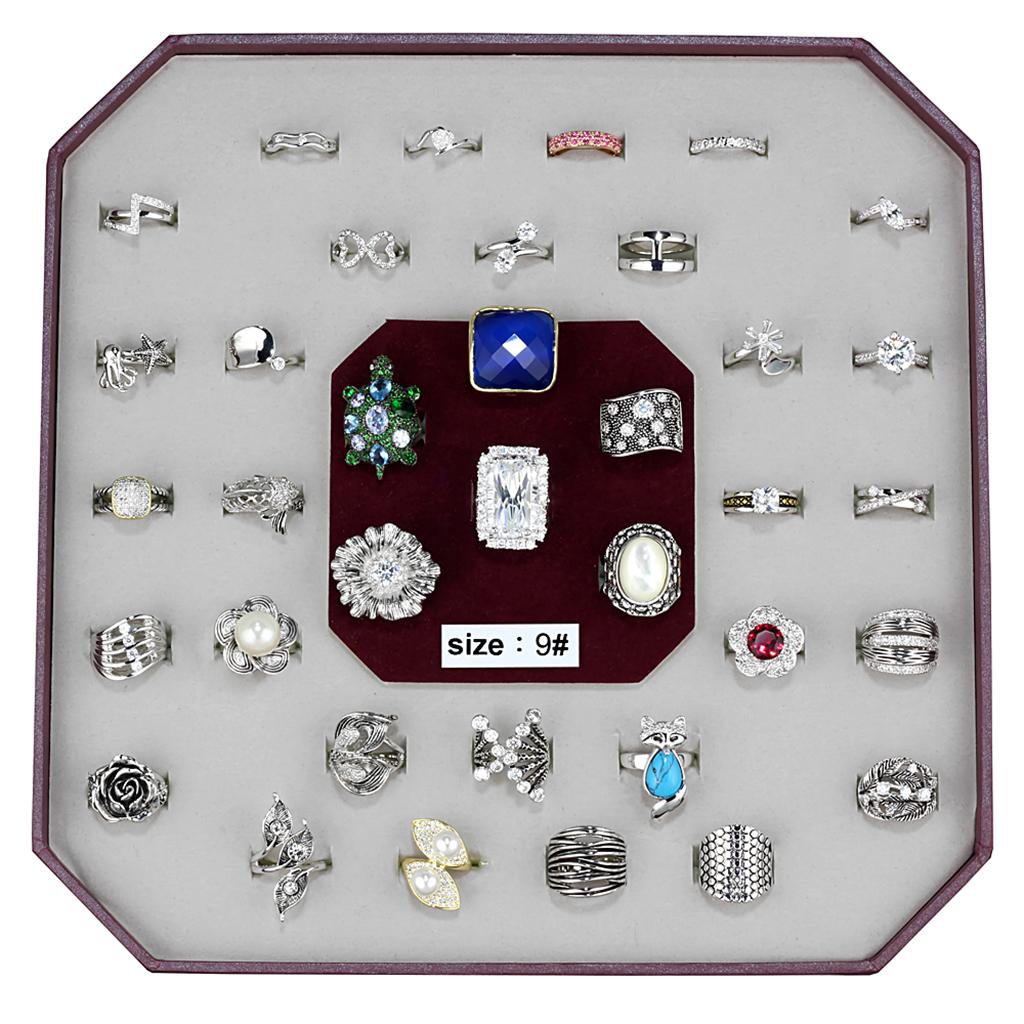 013-SIZE9 - Assorted Brass Ring with Assorted in Assorted