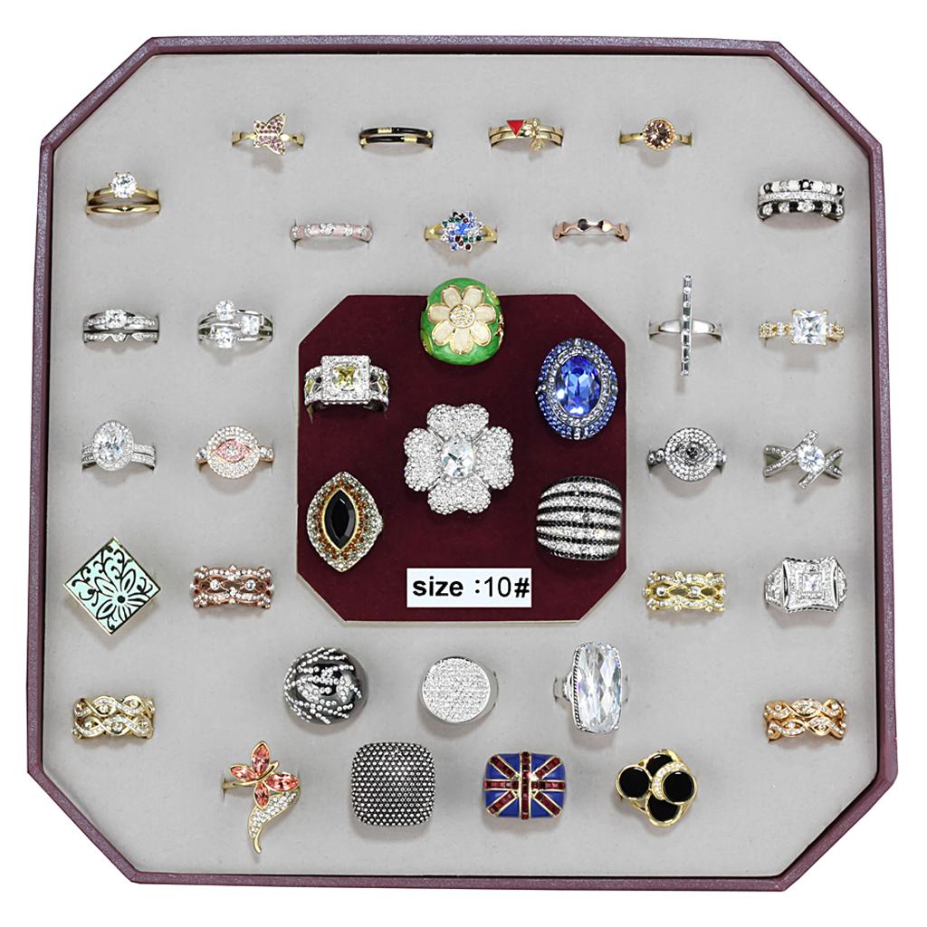 016-SIZE10 - Assorted Brass Ring with Assorted in Assorted