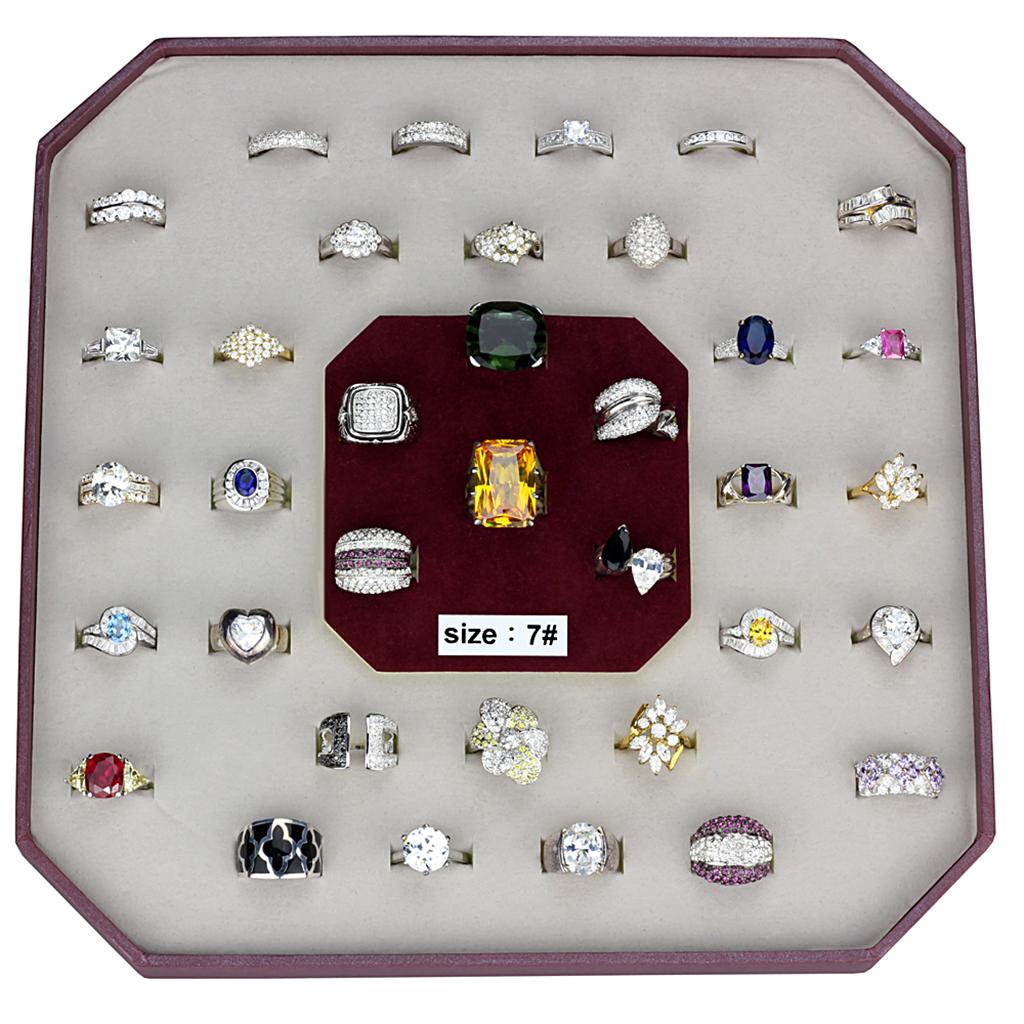 001-SIZE7 - Assorted 925 Sterling Silver Ring with Assorted in Assorted