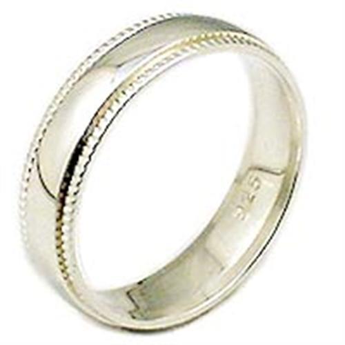 High Polished 925 Sterling Silver Ring with No Stone in No Stone
