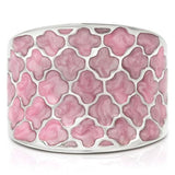 Rhodium Brass Ring with No Stone
