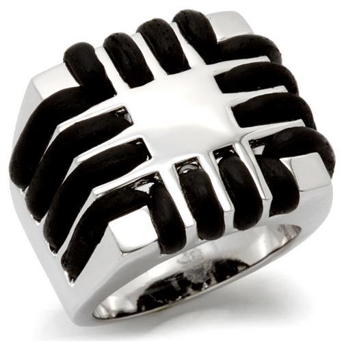 Rhodium Brass Ring with No Stone