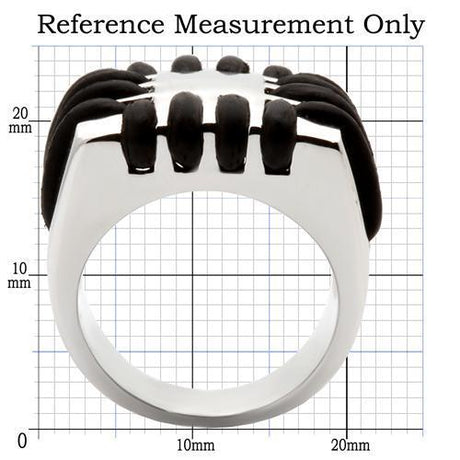 Rhodium Brass Ring with No Stone