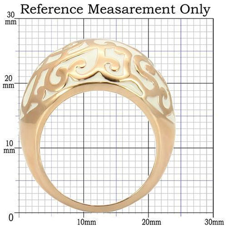 Rose Gold Brass Ring with No Stone