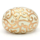 Rose Gold Brass Ring with No Stone