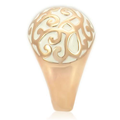 Rose Gold Brass Ring with No Stone