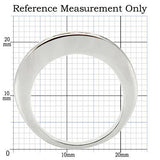 Rhodium + Ruthenium Brass Ring with AAA Grade CZ  in Jet