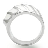 Rhodium Brass Ring with No Stone