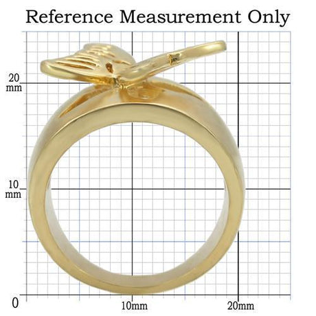 Matte Gold & Gold Brass Ring with No Stone