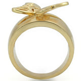 Matte Gold & Gold Brass Ring with No Stone