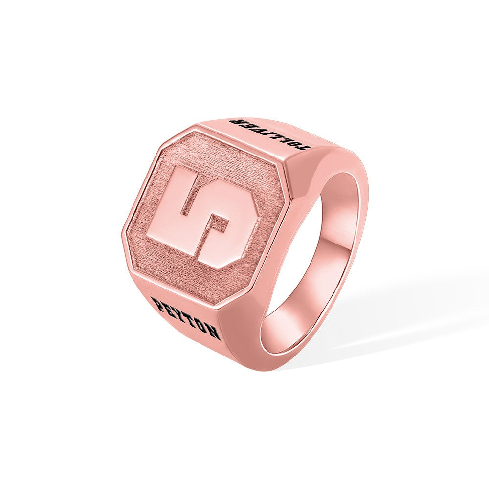 Custom Sports Number Signet Ring