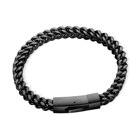 Custom Cuban Link Nameplate Bracelet – Stainless Steel for Men