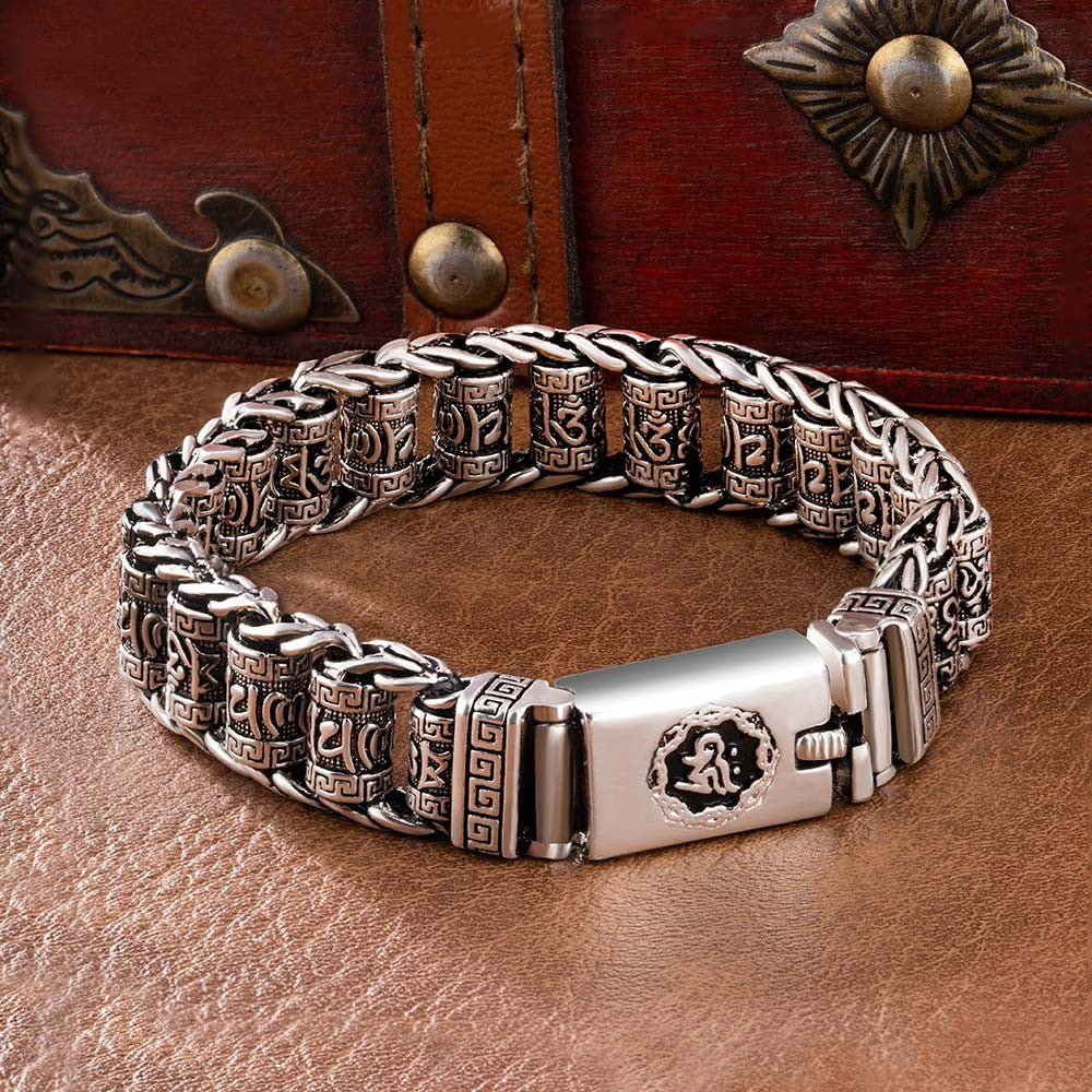Tibetan Prayer Wheel Spinner Bracelet