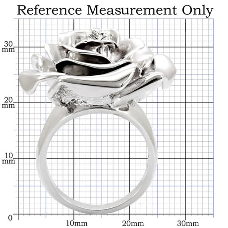 Rhodium Brass Ring with No Stone