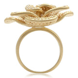 Matte Gold Brass Ring with AAA Grade CZ  in Multi Color