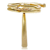 Matte Gold Brass Ring with AAA Grade CZ  in Multi Color
