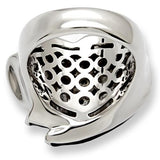 Rhodium Brass Ring with AAA Grade CZ  in Clear