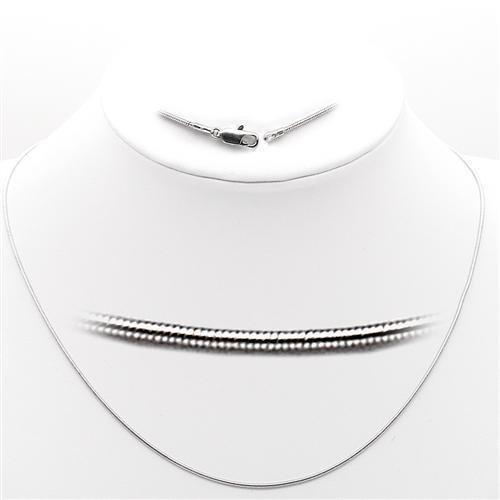 High-Polished 925 Sterling Silver Chain with No Stone