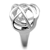 Rhodium Brass Ring with No Stone