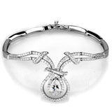 Rhodium Brass Jewelry Sets with AAA Grade CZ  in Clear