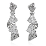 Rhodium Brass Jewelry Sets with AAA Grade CZ  in Clear
