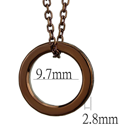 IP Coffee light Brass Chain Pendant with Top Grade Crystal  in Light Coffee