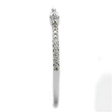 Rhodium Brass Ring with AAA Grade CZ  in Clear