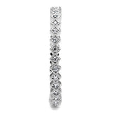 Rhodium Brass Ring with AAA Grade CZ  in Clear
