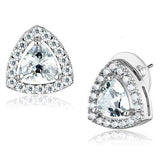 Rhodium Brass Jewelry Sets with AAA Grade CZ  in Clear
