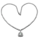 Rhodium Brass Jewelry Sets with AAA Grade CZ  in Clear