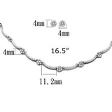 Rhodium Brass Jewelry Sets with AAA Grade CZ  in Clear