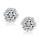 Rhodium Brass Jewelry Sets with AAA Grade CZ  in Clear