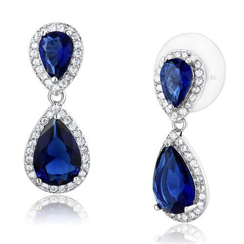 Rhodium Brass Jewelry Sets with Synthetic Synthetic Glass in Montana