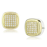 Gold Brass Jewelry Sets with AAA Grade CZ  in Clear
