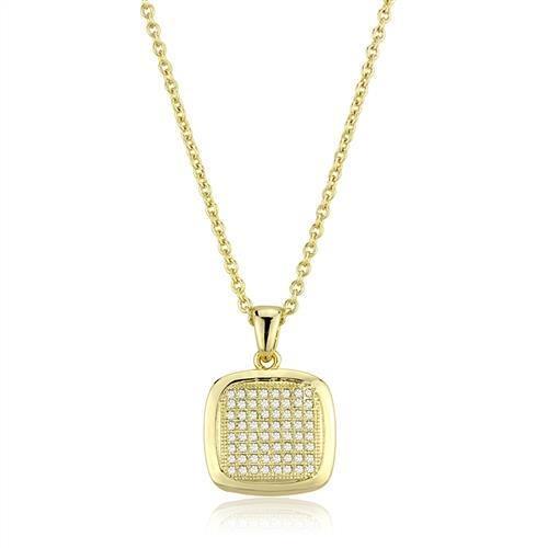Gold Brass Jewelry Sets with AAA Grade CZ  in Clear