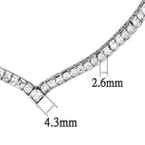 Rhodium Brass Jewelry Sets with AAA Grade CZ  in Clear