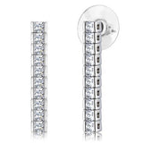 Rhodium Brass Jewelry Sets with AAA Grade CZ  in Clear