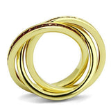 Gold Brass Ring with Synthetic Synthetic Glass in Siam