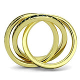Gold Brass Ring with Synthetic Synthetic Glass in Montana
