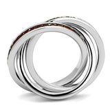 Rhodium Brass Ring with Synthetic Synthetic Glass in Siam