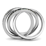 Rhodium Brass Ring with Synthetic Synthetic Glass in Montana