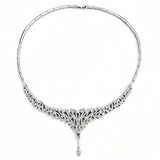 Rhodium Brass Jewelry Sets with AAA Grade CZ  in Clear