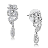 Rhodium Brass Jewelry Sets with AAA Grade CZ  in Clear