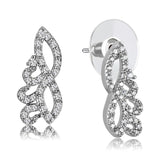 Rhodium Brass Jewelry Sets with AAA Grade CZ  in Clear