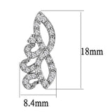 Rhodium Brass Jewelry Sets with AAA Grade CZ  in Clear