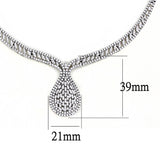 Rhodium Brass Jewelry Sets with AAA Grade CZ  in Clear