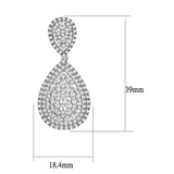 Rhodium Brass Jewelry Sets with AAA Grade CZ  in Clear