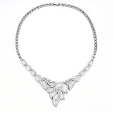 Rhodium Brass Jewelry Sets with AAA Grade CZ  in Clear